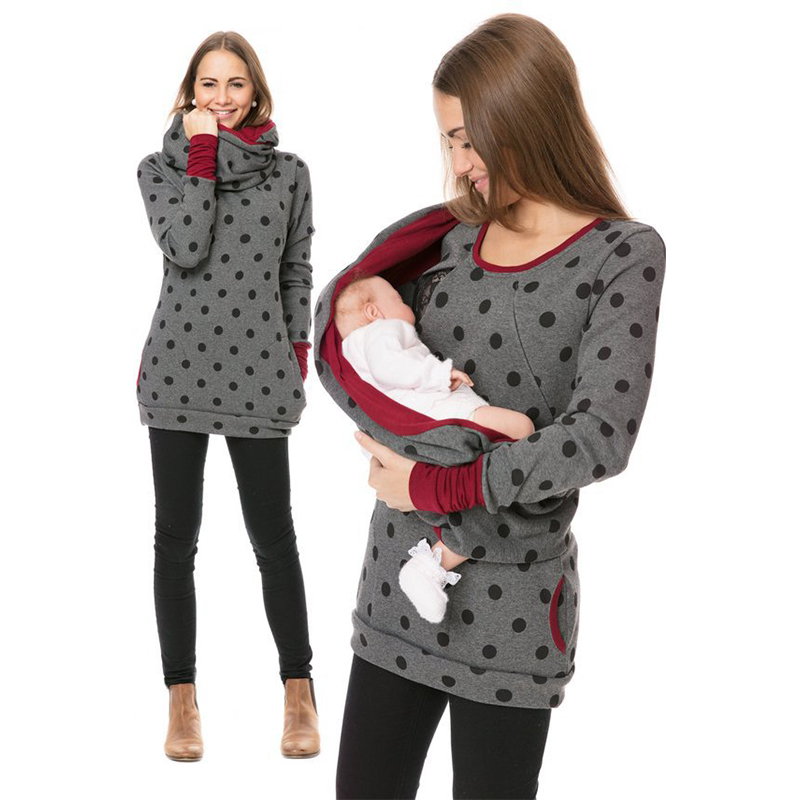 Nursing Hoodie Winter Breastfeeding Cover